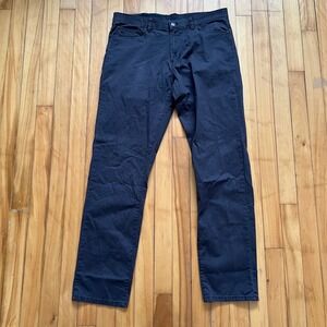 English Laundry Mens Charcoal Gray Straight Leg Stretch Chino Pants 34x34